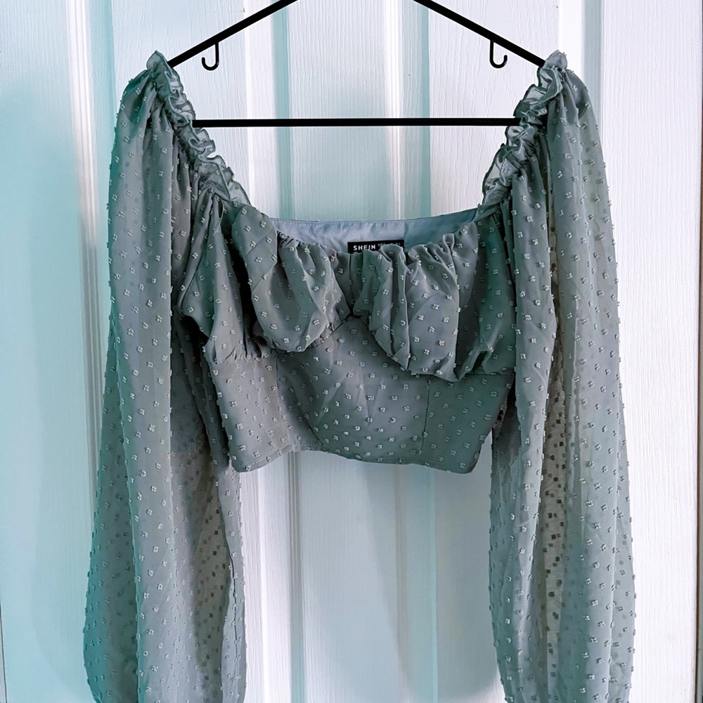 Green blouse